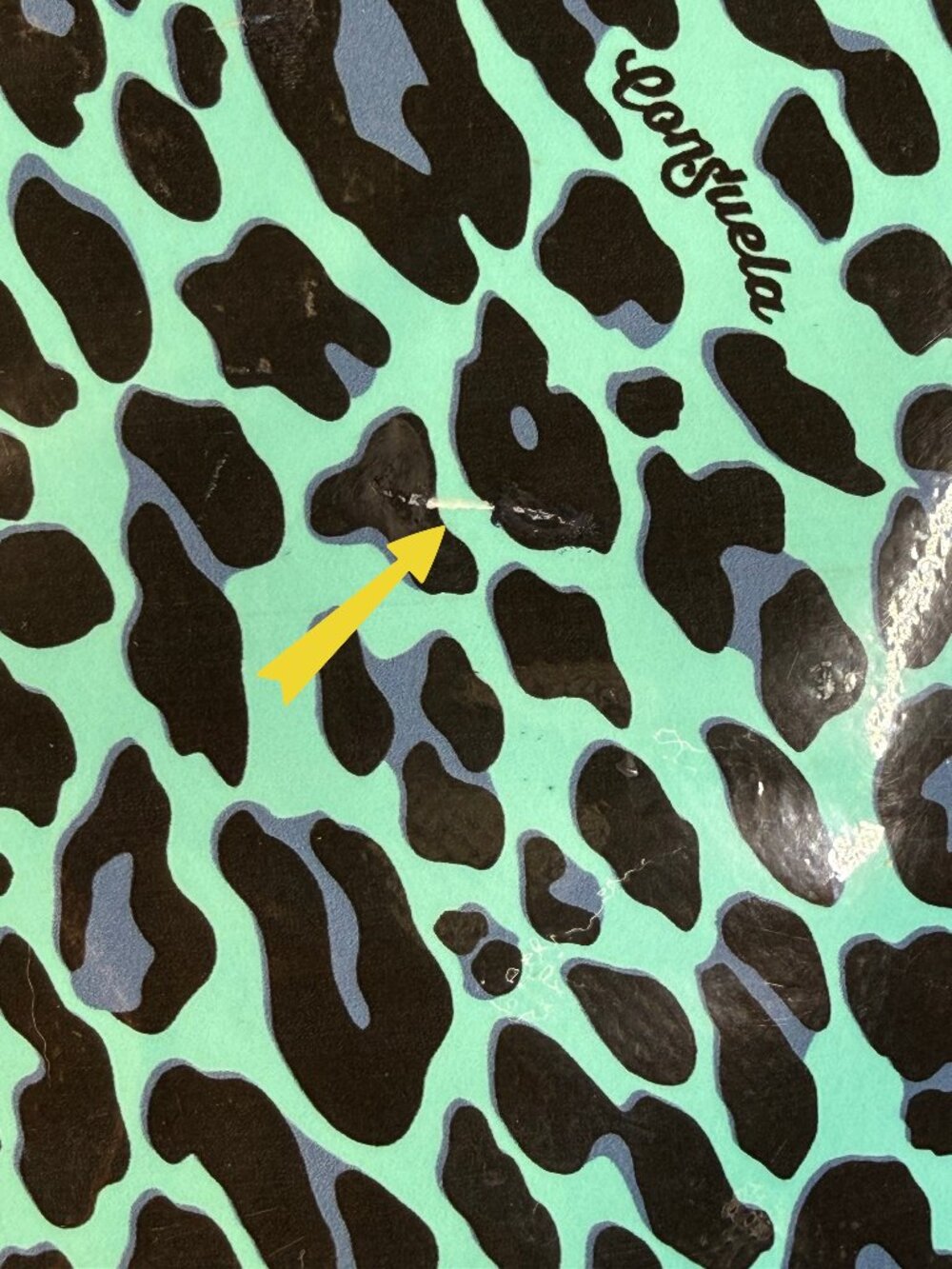 Consuela “Blue Jag” Grab ’N Go Basic Bag Turquoise Leopard Tote - Picture 14 of 16